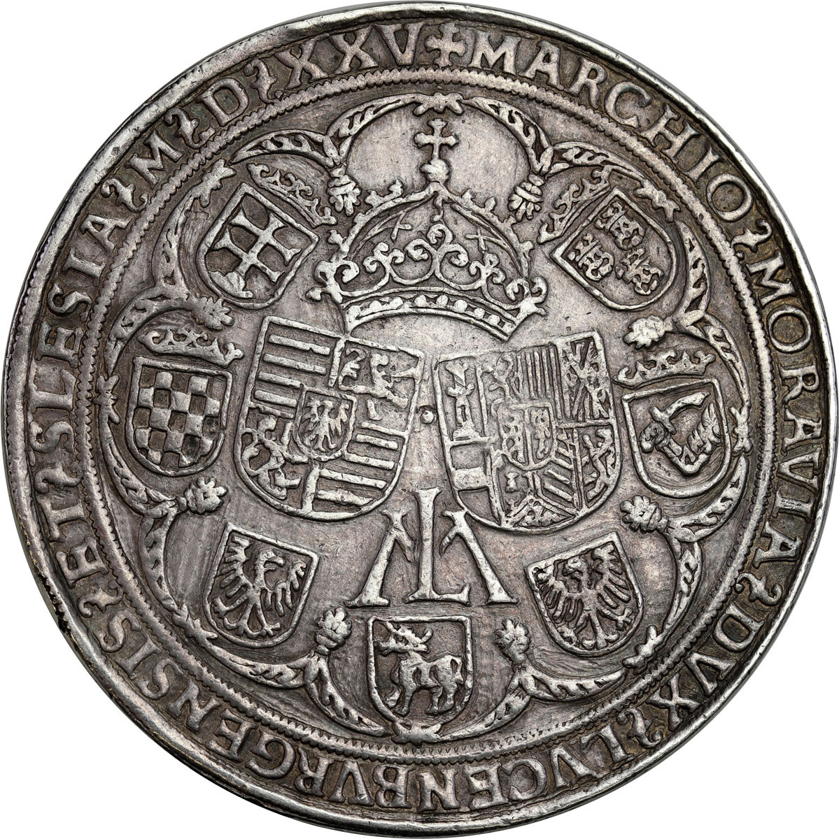 Węgry. Ludwik II Węgierski. 1 1/4 Schautaler (talara) 1525, Kremnica - RZADKOŚĆ